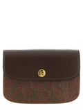 Brown Paisley Print Small Crossbody Bag 1