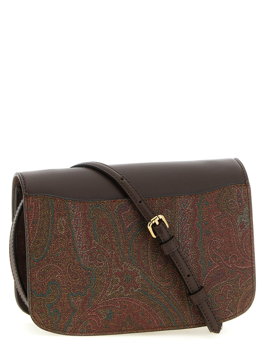 Brown Paisley Print Small Crossbody Bag 2
