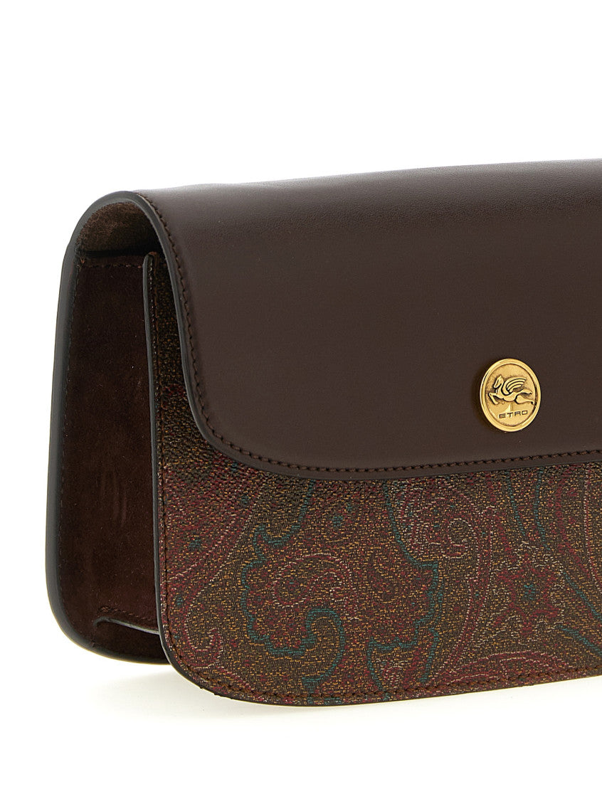 Brown Paisley Print Small Crossbody Bag 3