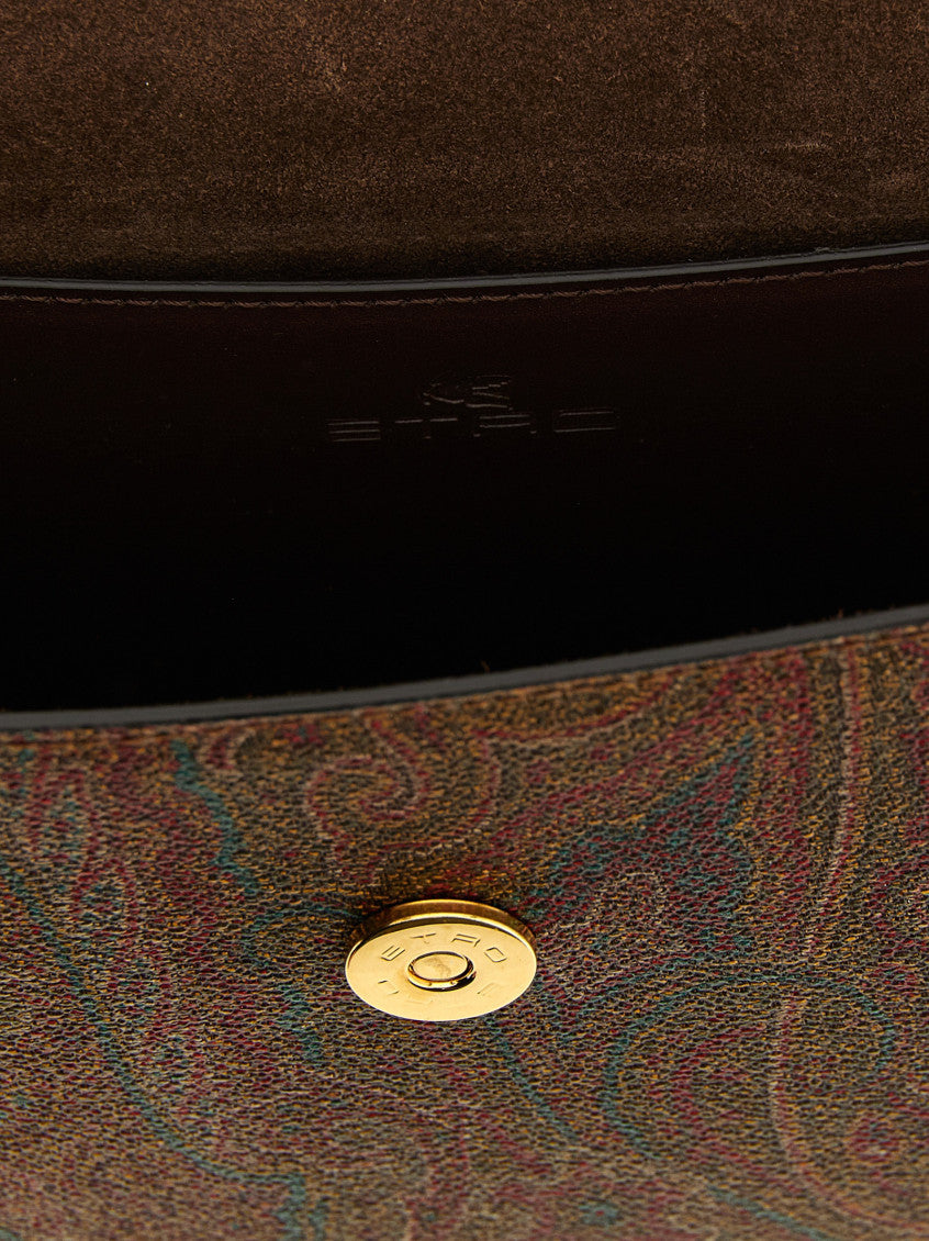 Brown Paisley Print Small Crossbody Bag 4