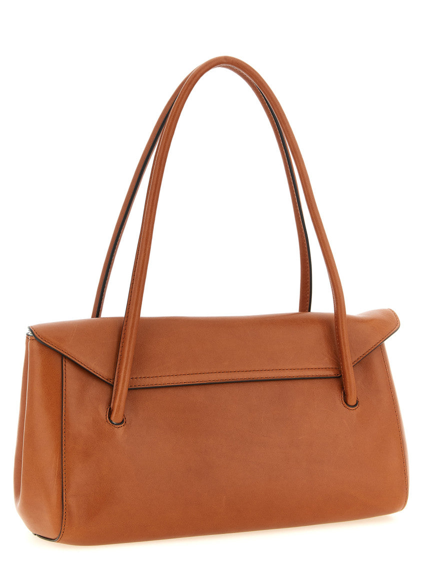 Brown E/W Large Shoulder Bag 2
