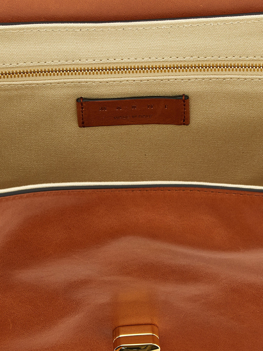 Brown E/W Large Shoulder Bag 4