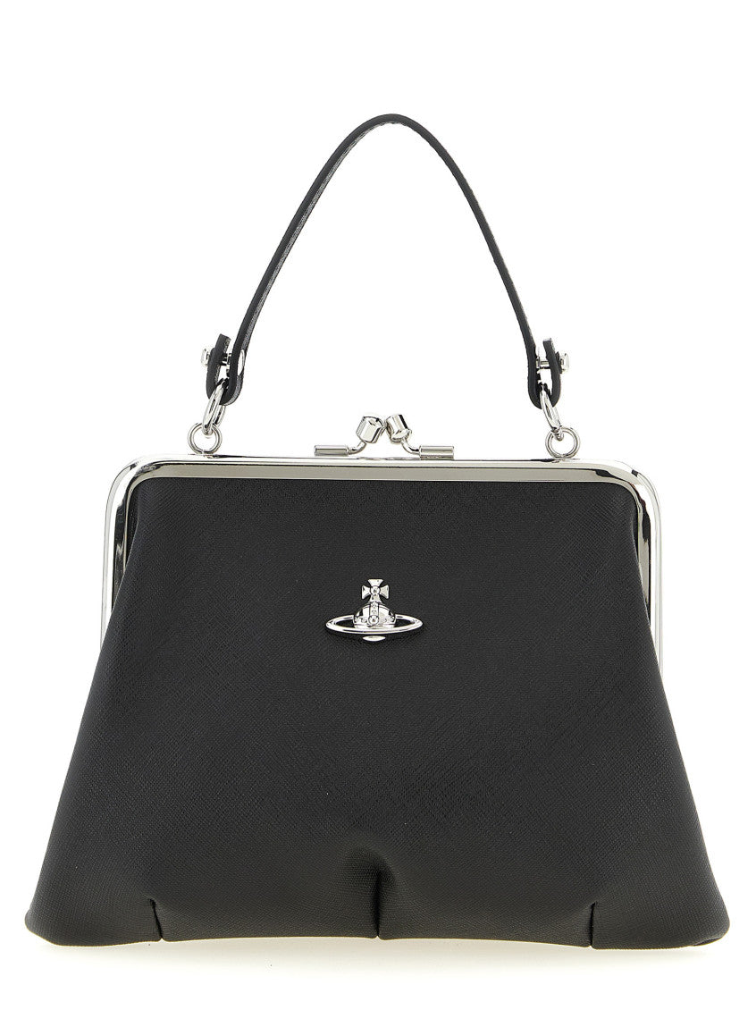 Black Granny Frame Clutch 1