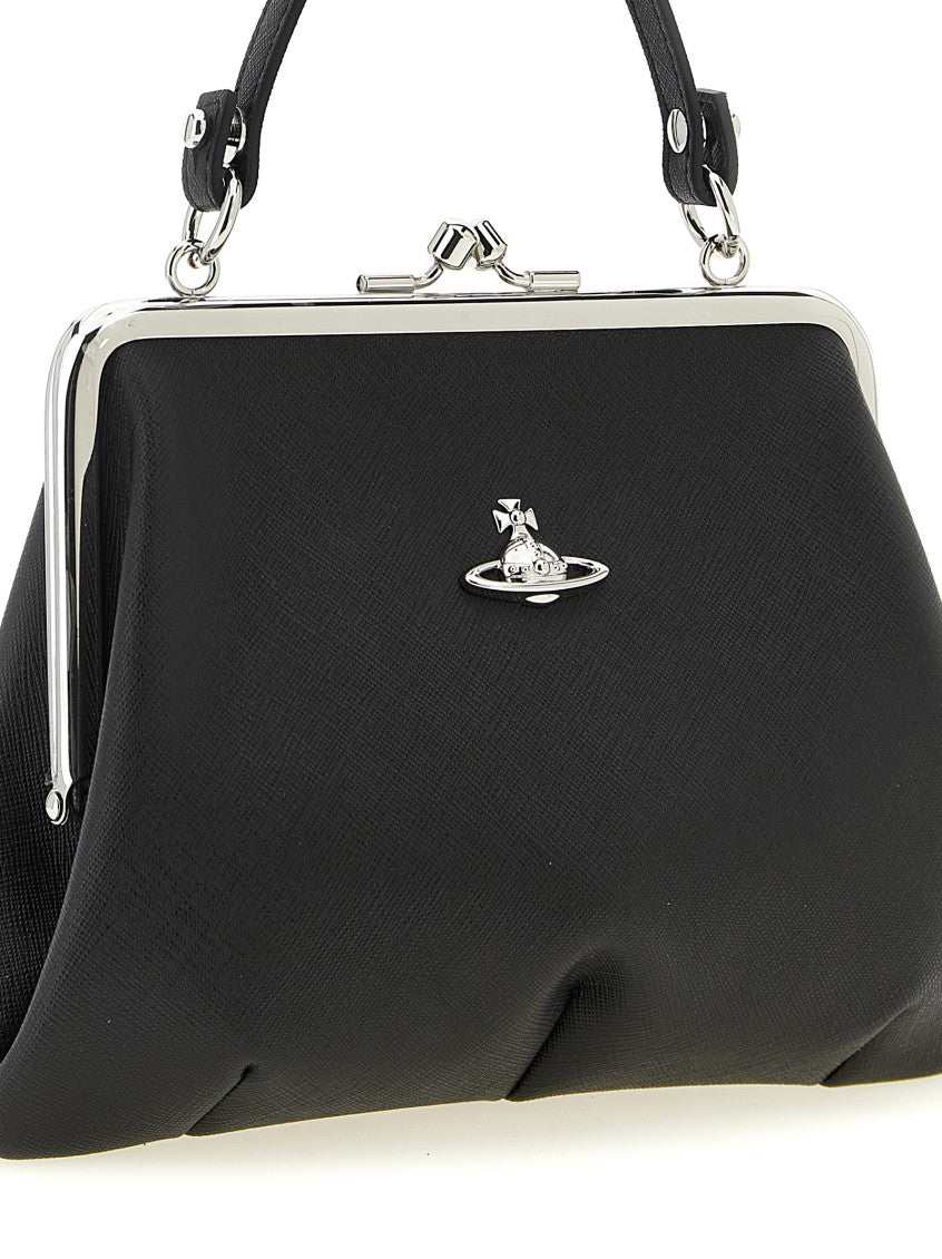 Black Granny Frame Clutch 3