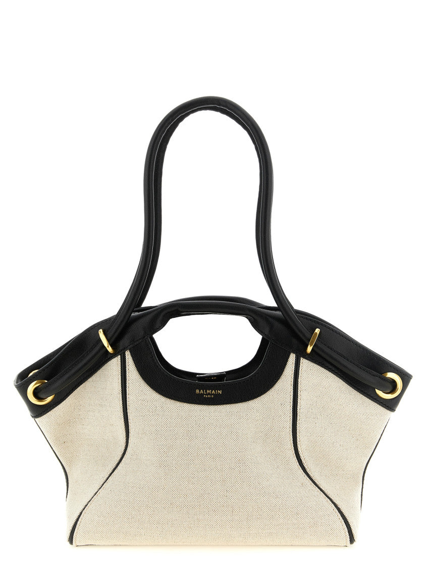 Beige Logo Medium Tote 1