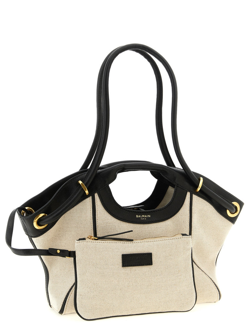 Beige Logo Medium Tote 3
