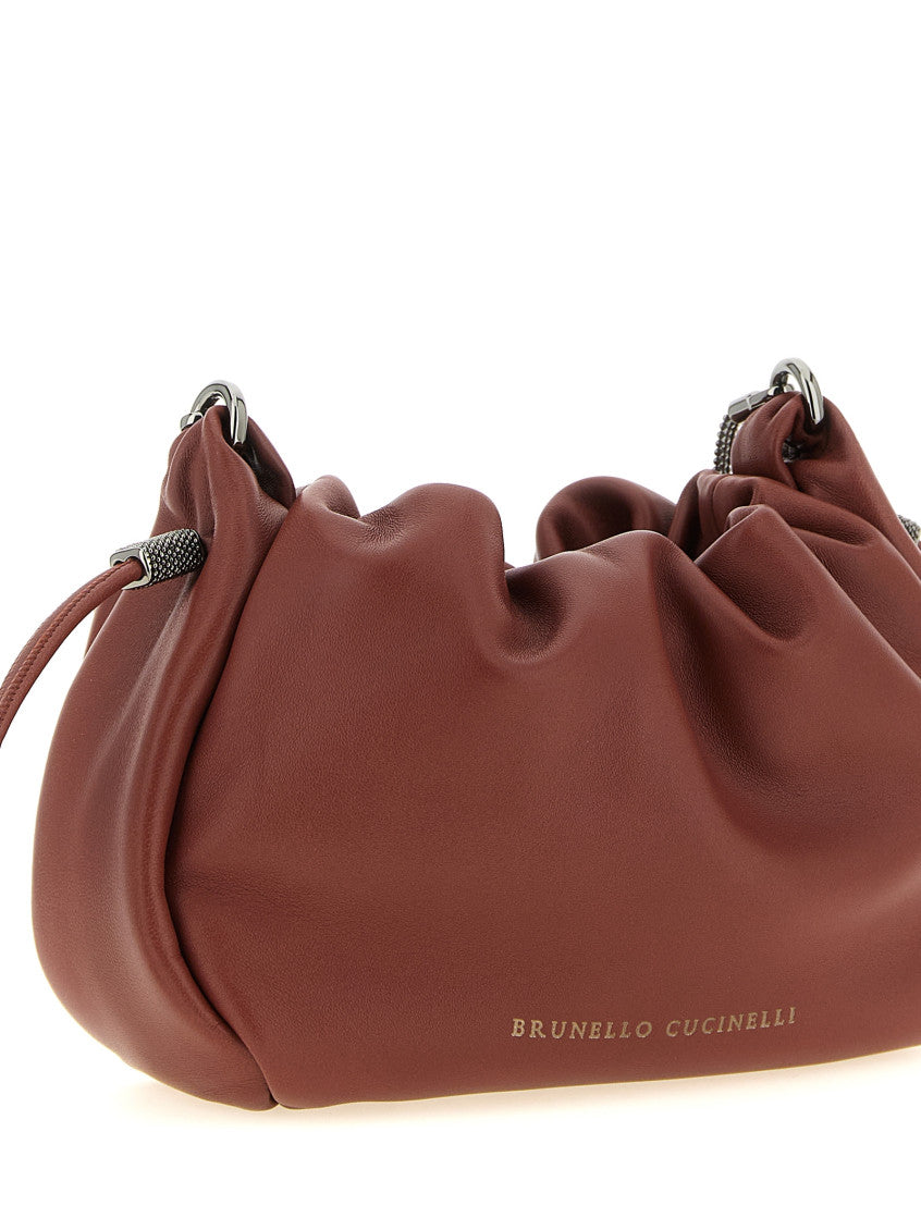 Maroon Mellow Mini Bucket Bag 3