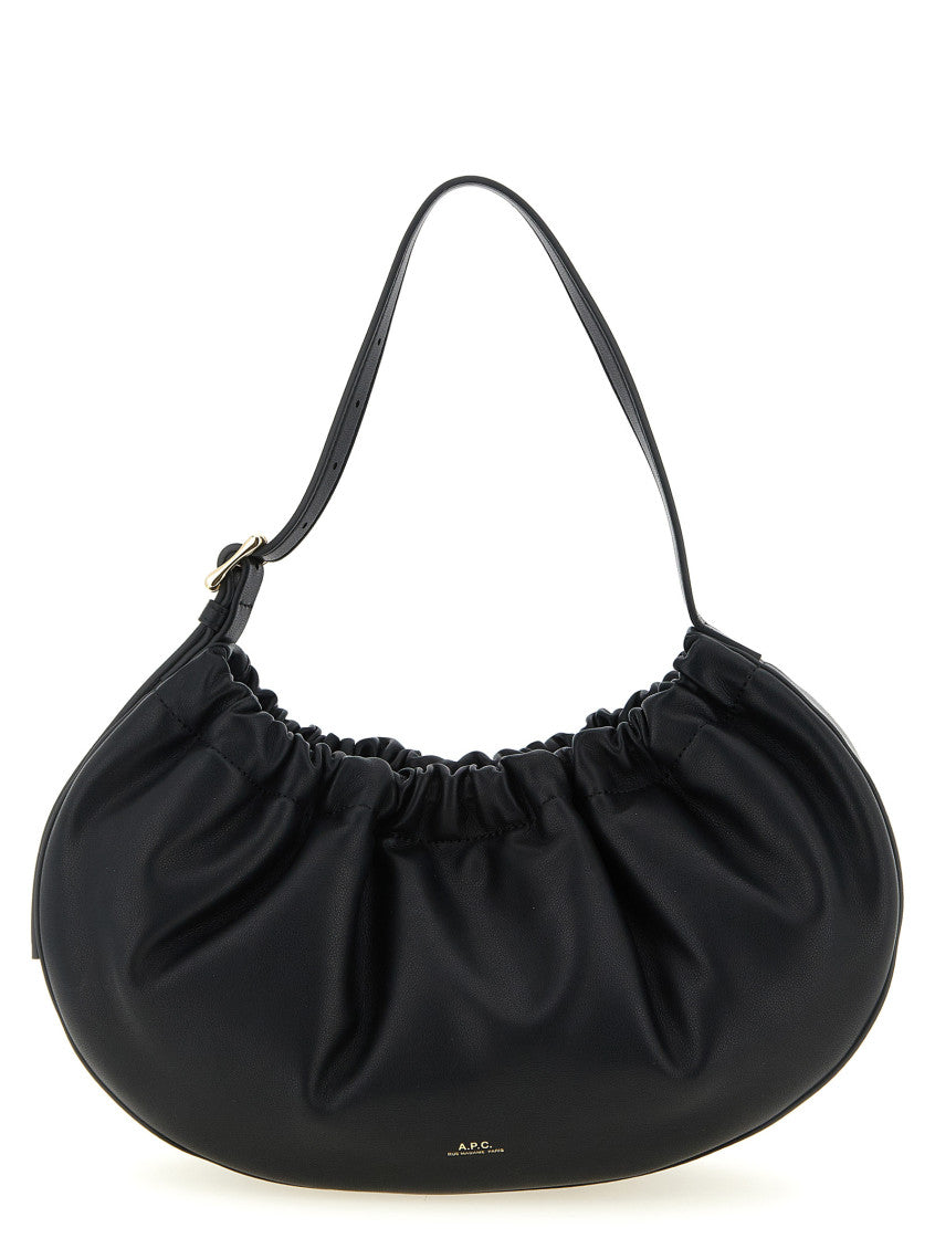 Black Ninon Hoop Large Shoulder Bag 1