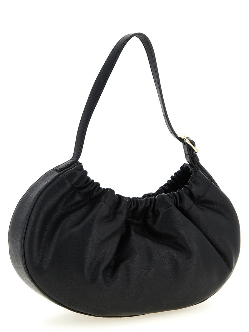 Black Ninon Hoop Large Shoulder Bag 2