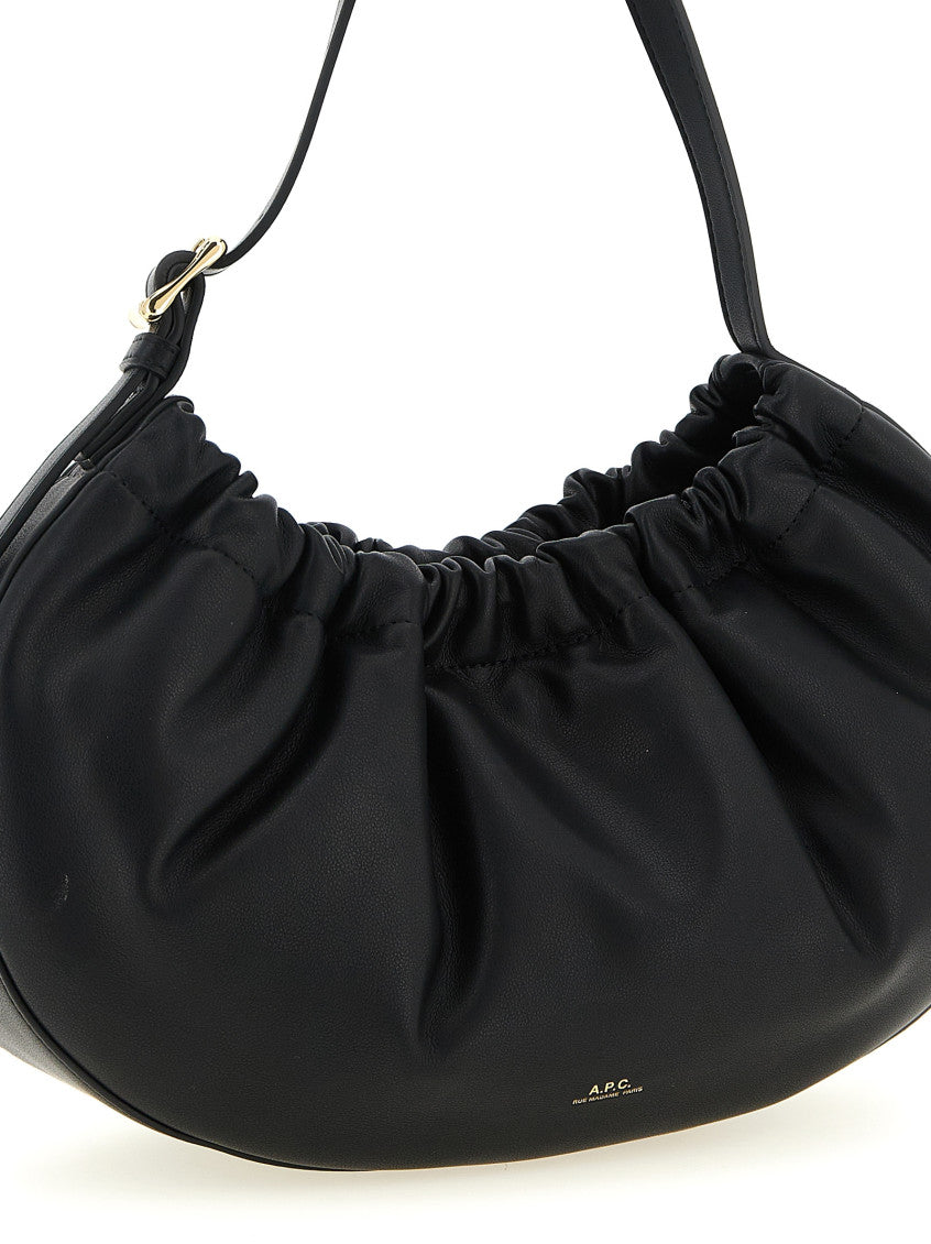Black Ninon Hoop Large Shoulder Bag 3