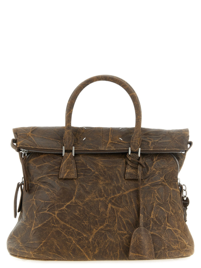 Brown 5AC Soft Medium Satchel 1