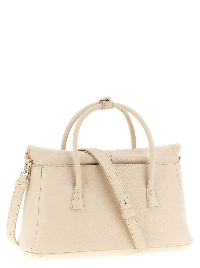 Beige 5AC East West Medium Satchel 2