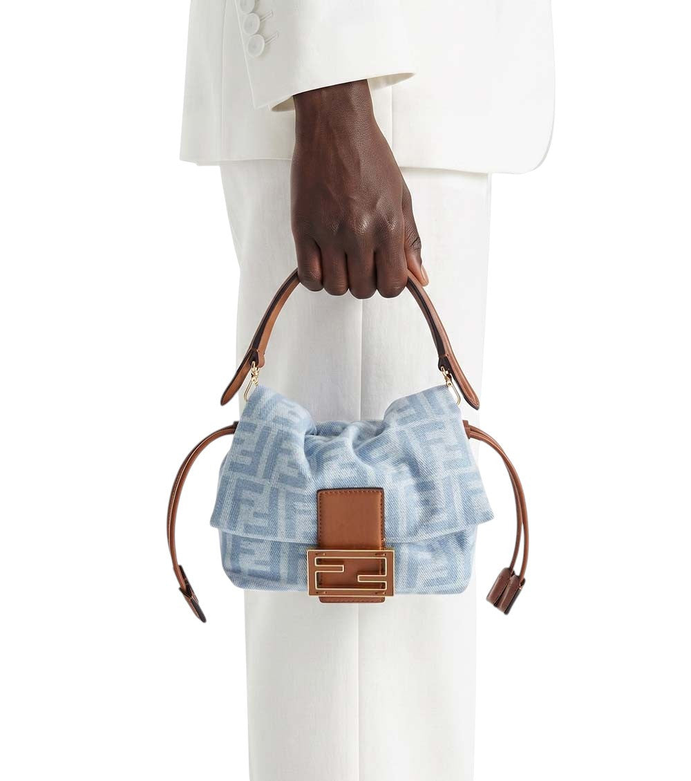 Light Blue FF Mini Shoulder Bag 6