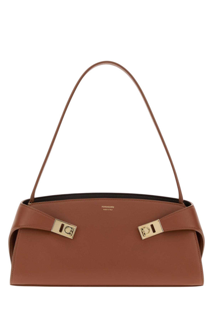 Brown Hug Large Shoulder Bag 1
