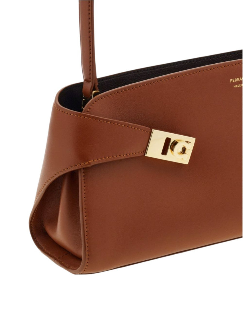 Brown Hug Large Shoulder Bag 4