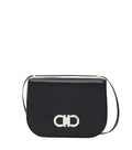 Black Double Gancini Small Crossbody Bag 1