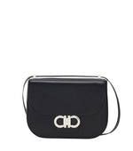 Black Double Gancini Small Crossbody Bag 1