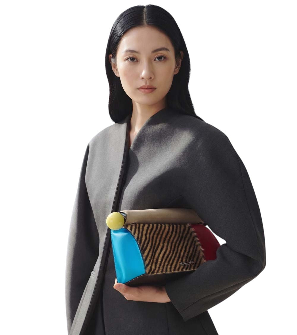 Multi Color Rond Carre Medium Clutch 4