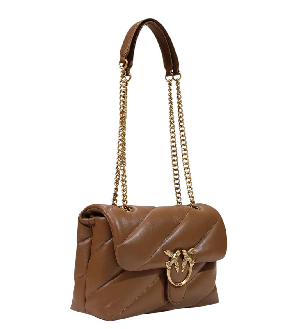 Brown Love Puff Medium Shoulder Bag 2