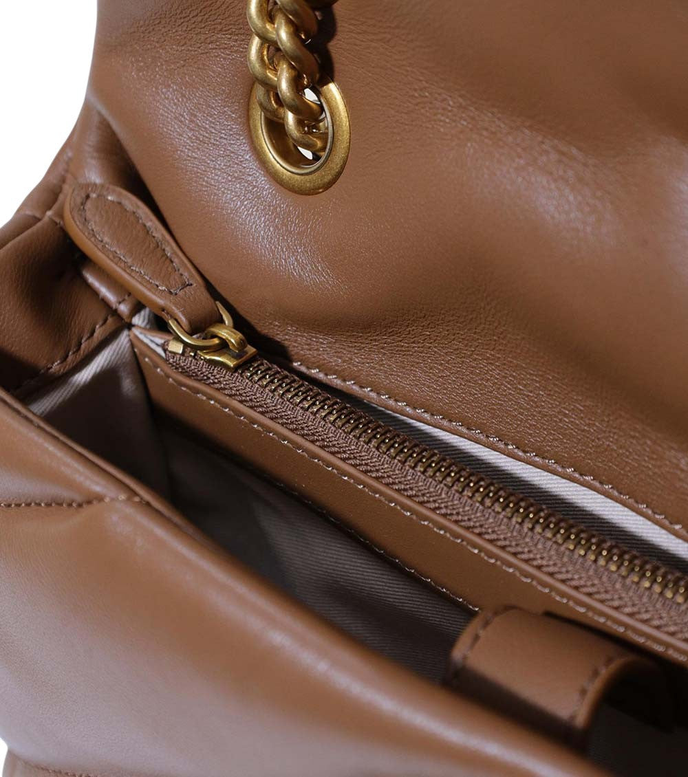Brown Love Puff Medium Shoulder Bag 4
