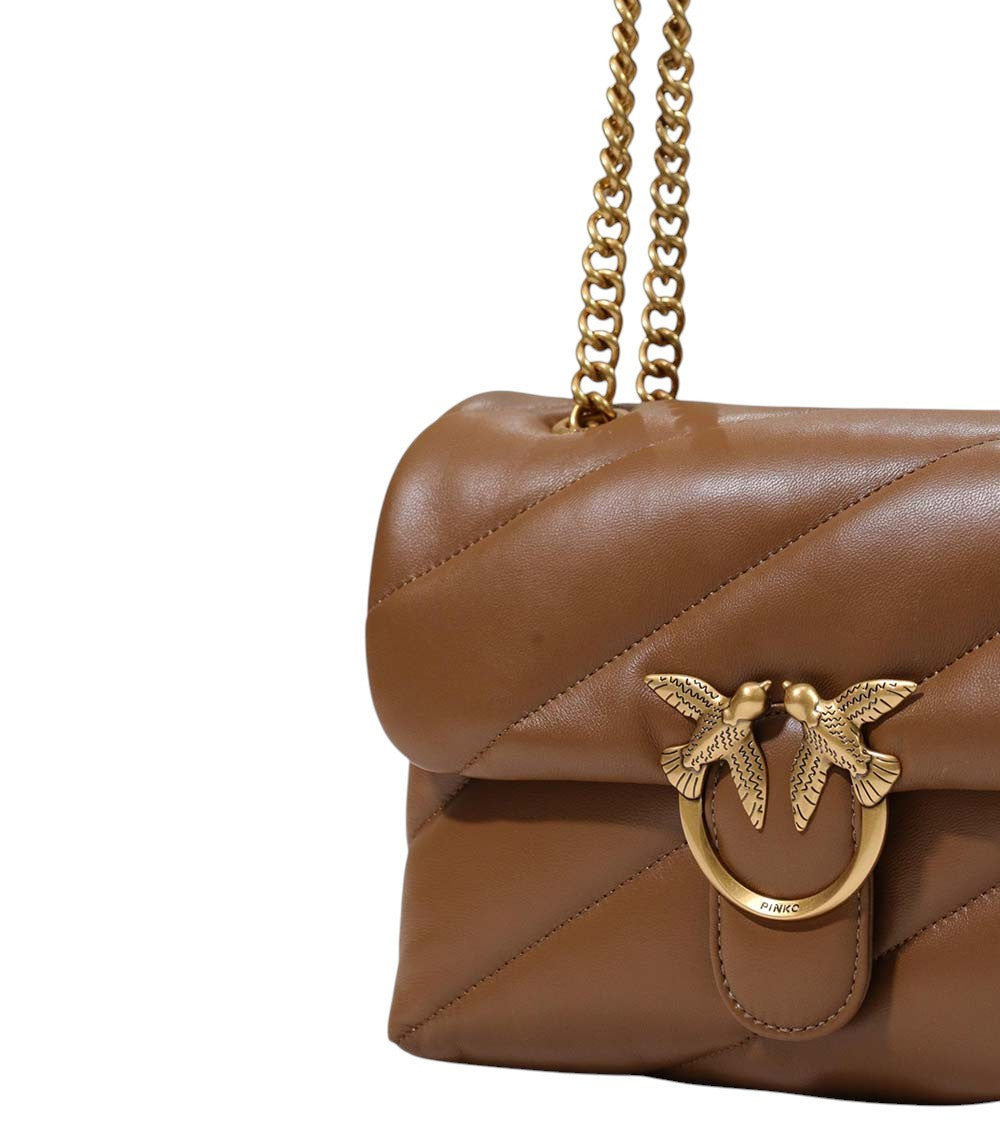 Brown Love Puff Medium Shoulder Bag 5