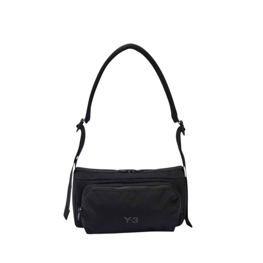 Black Logo Crossbody Bag 1