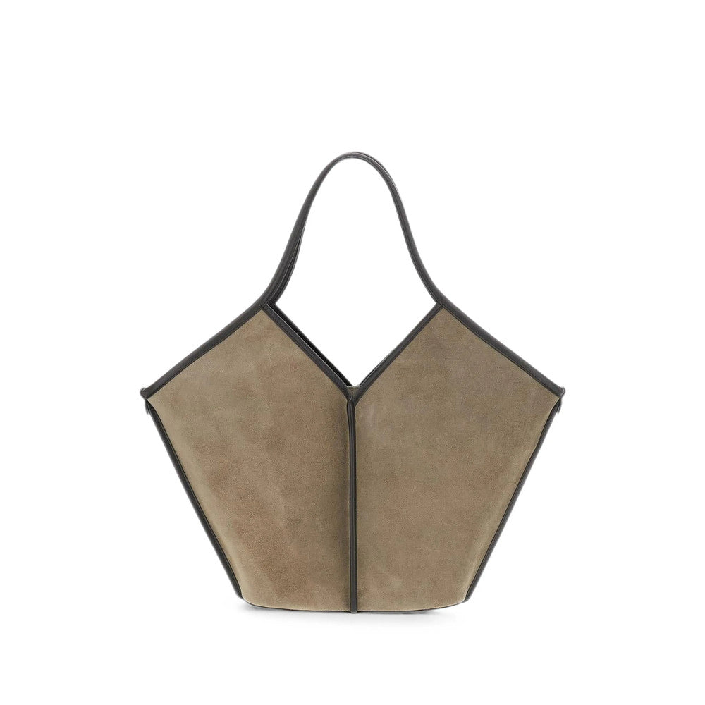 Grey Suede Large Tote 3