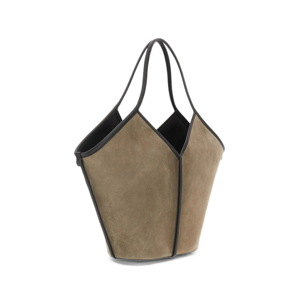 Grey Suede Large Tote 4