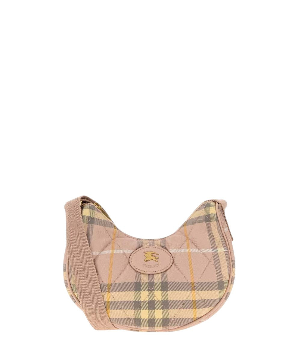 Beige Check Mini Crossbody Bag 1