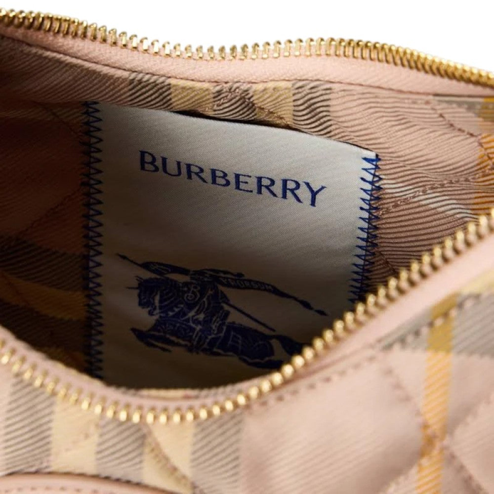Beige Check Mini Crossbody Bag 4