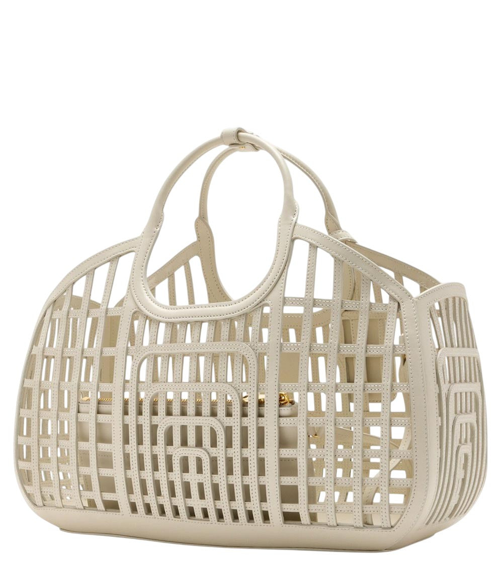 White Logo Large Tote 3