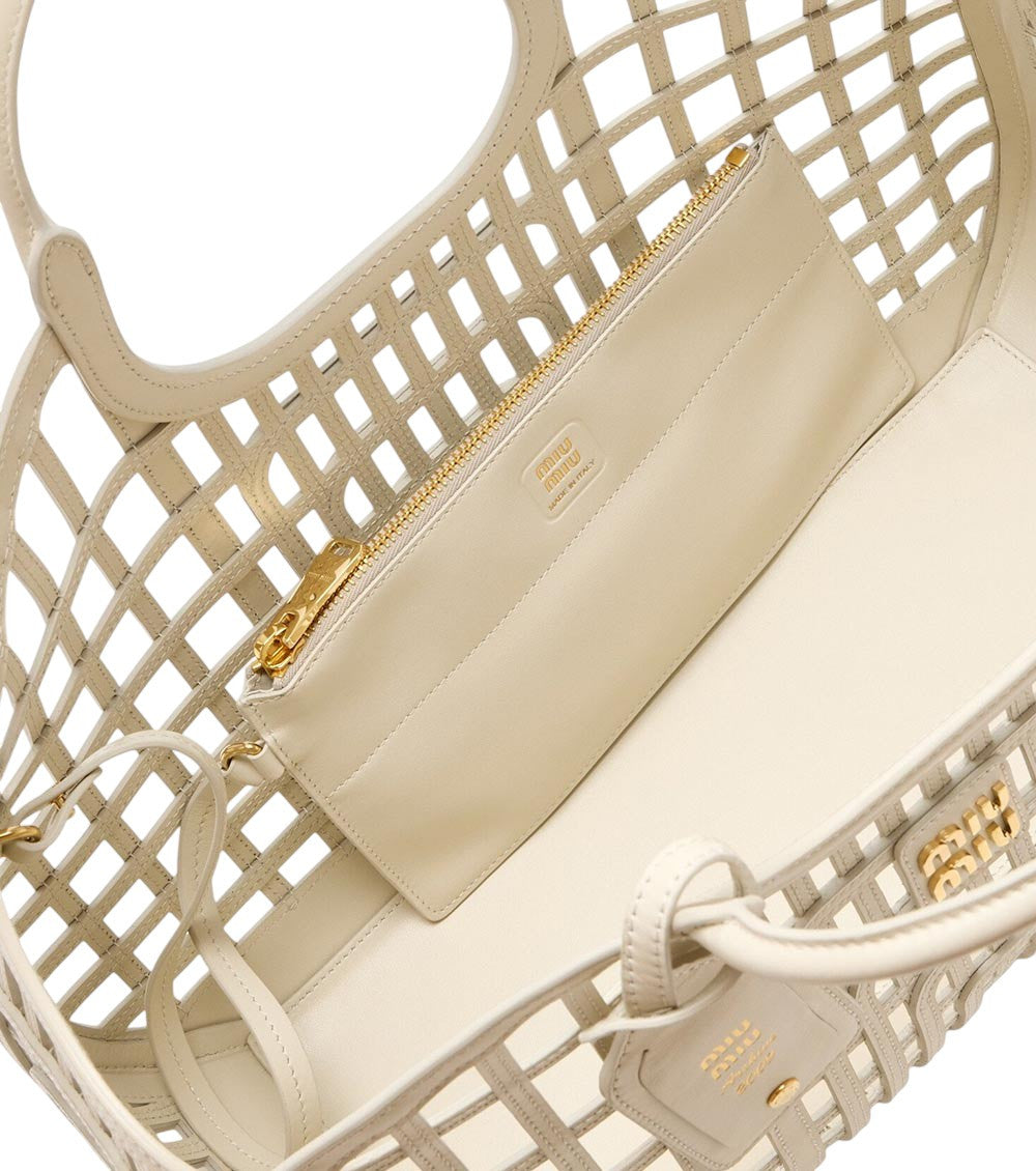White Logo Large Tote 4