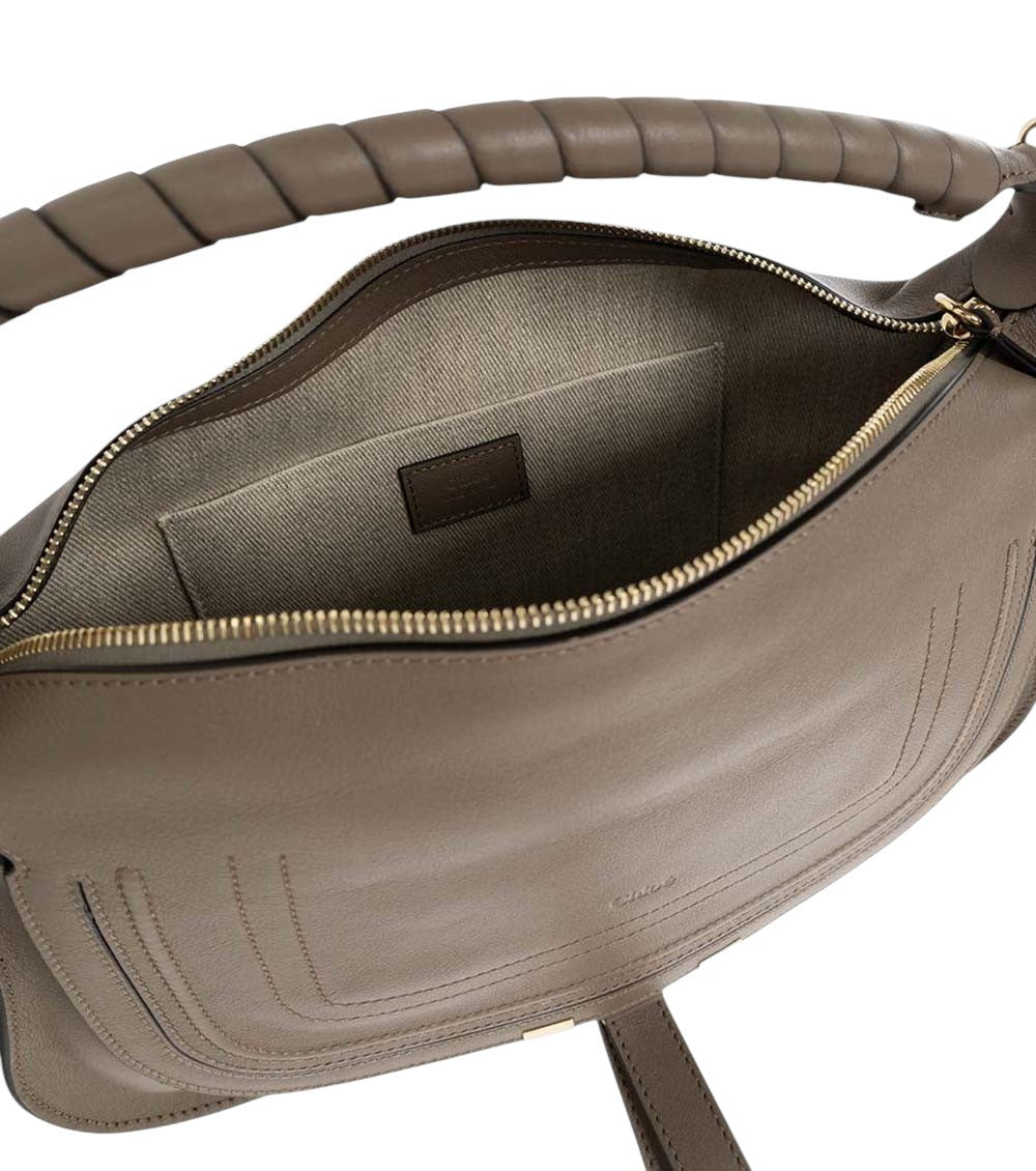 Taupe Marcie Medium Shoulder Bag 4