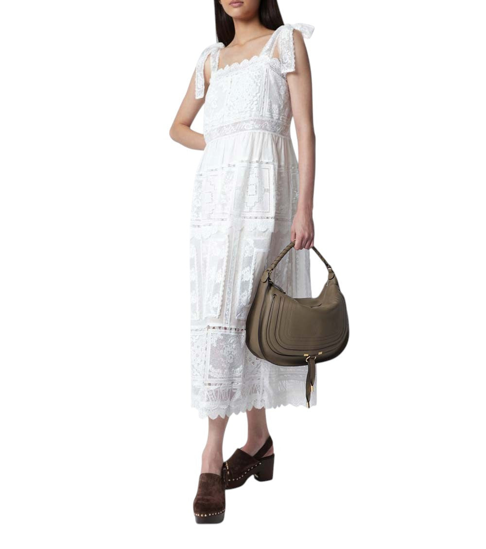 Taupe Marcie Medium Shoulder Bag 6
