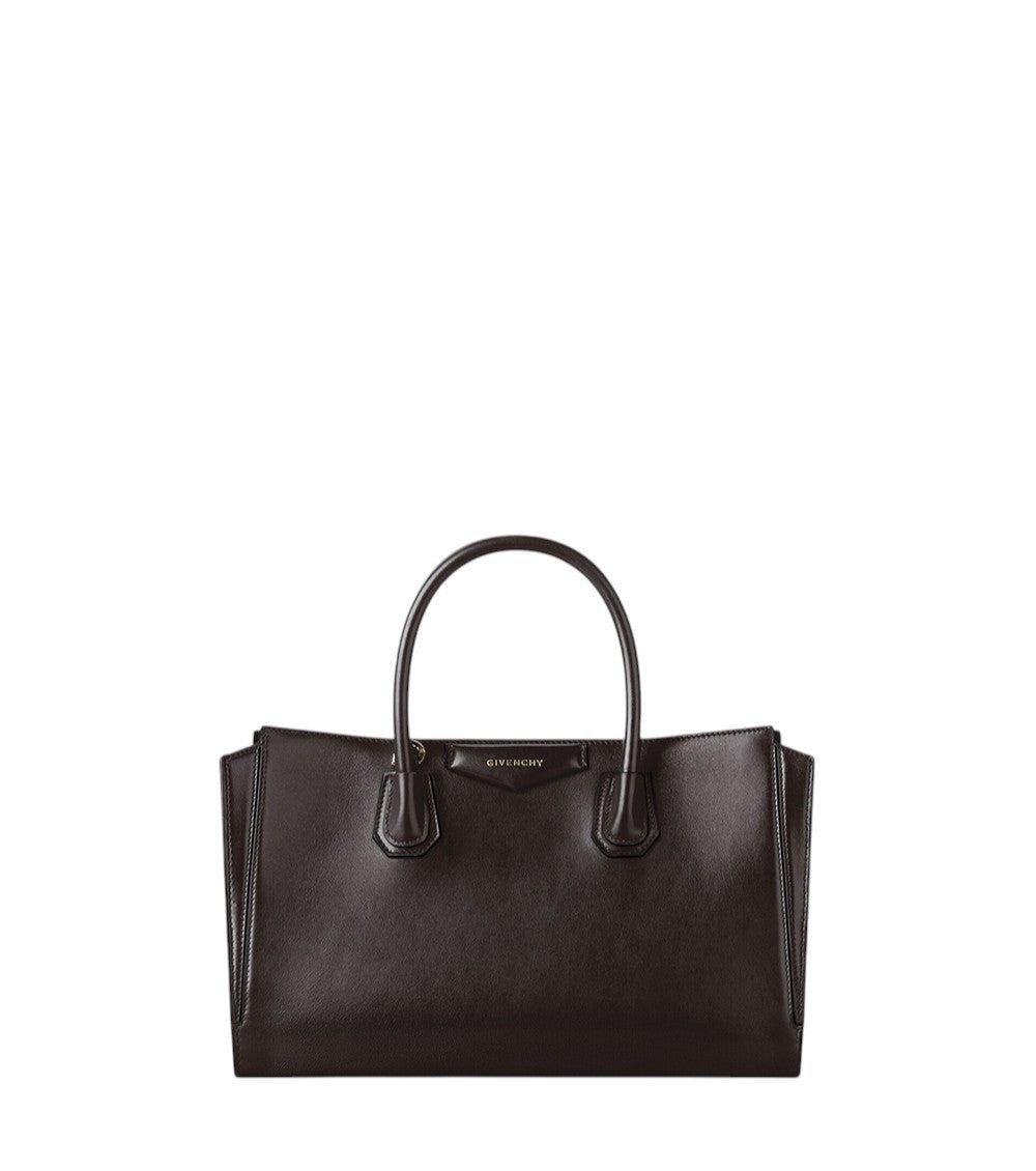 Dark Brown Antigona Catchall Small Tote 1