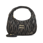 Brown Wander matelasse Handbag 1