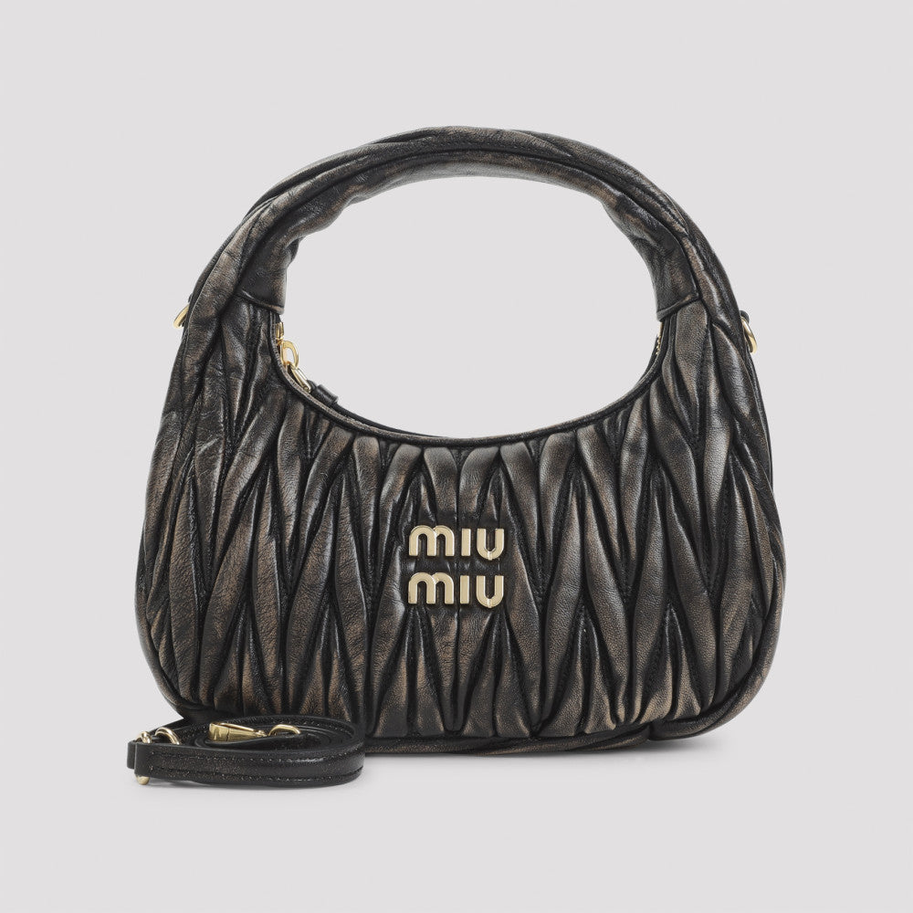 Brown Wander matelasse Handbag 3