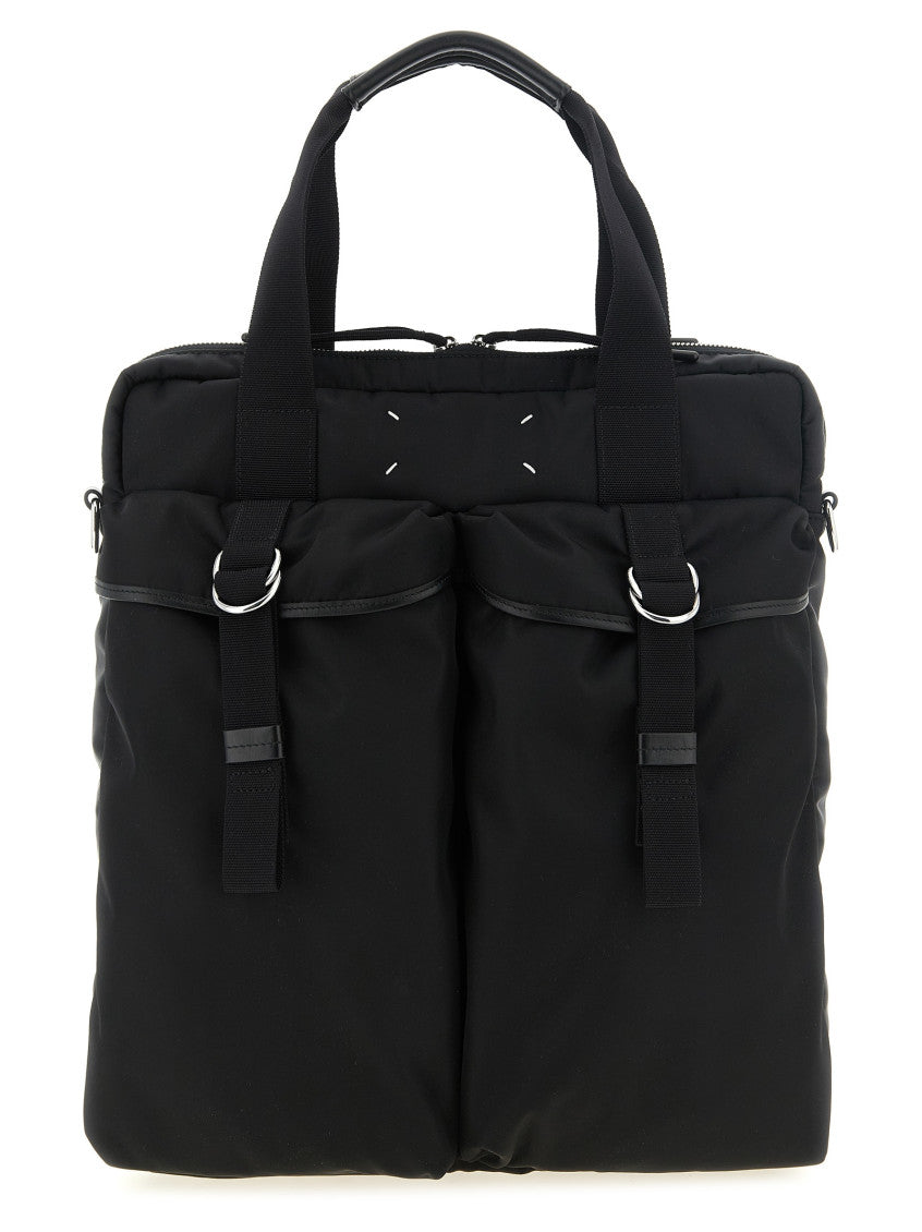 Black High Tech Large Tote 1