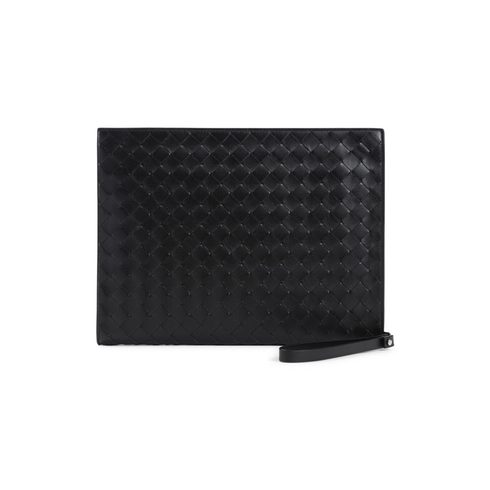 Black Intrecciato Clutch 1