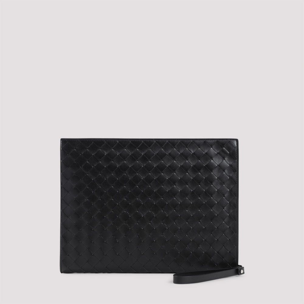 Black Intrecciato Clutch 2