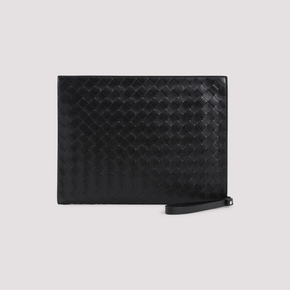 Black Intrecciato Clutch 3