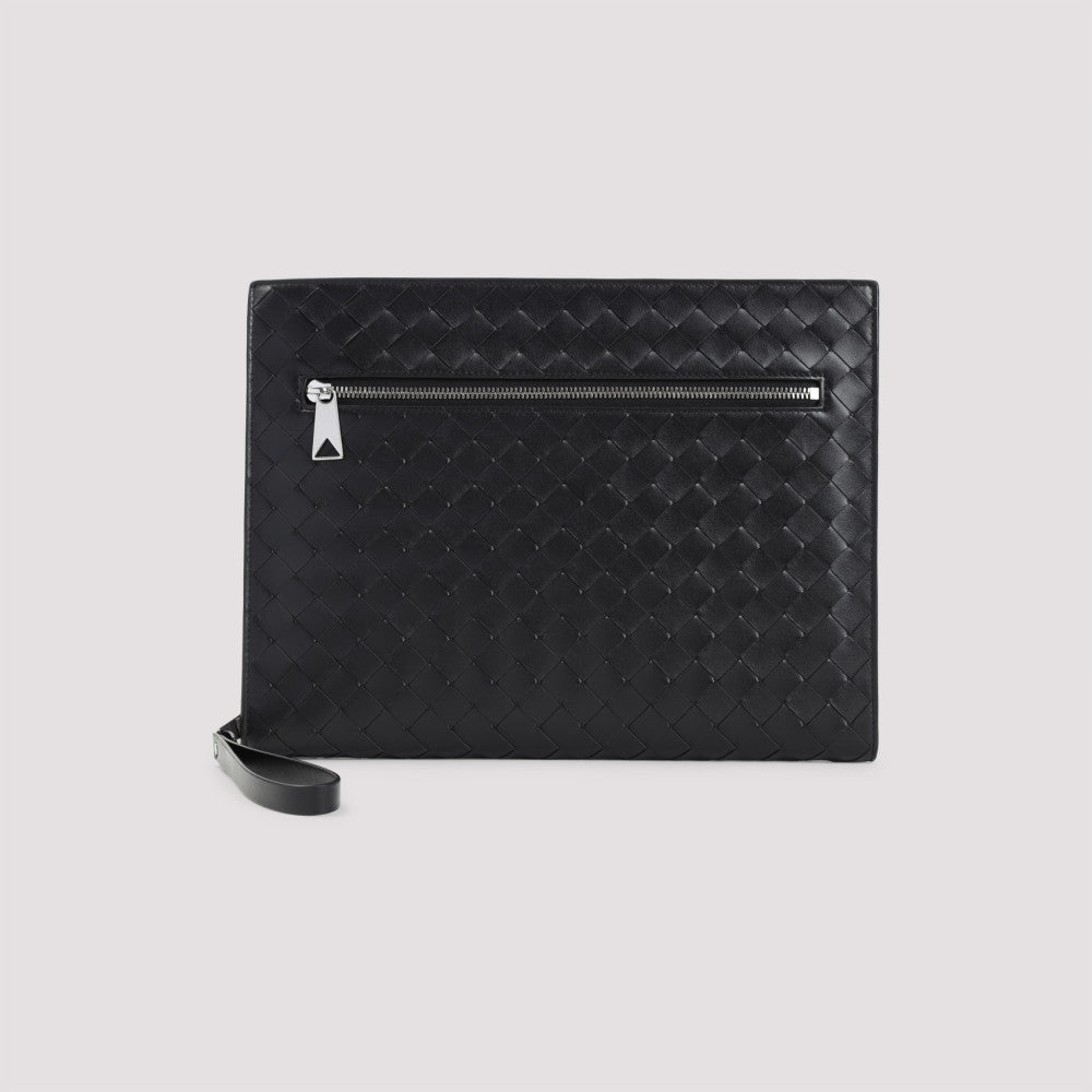 Black Intrecciato Clutch 4