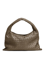 Olive Intrecciato Leather Shoulder Bag 1