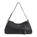 Black Logo Large Shoulder Bag 1