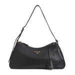 Black Logo Large Shoulder Bag 1