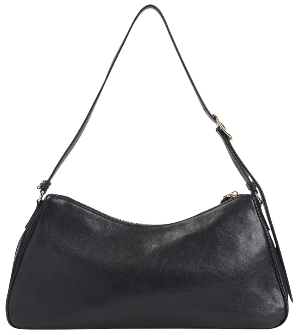 Black Logo Large Shoulder Bag 2