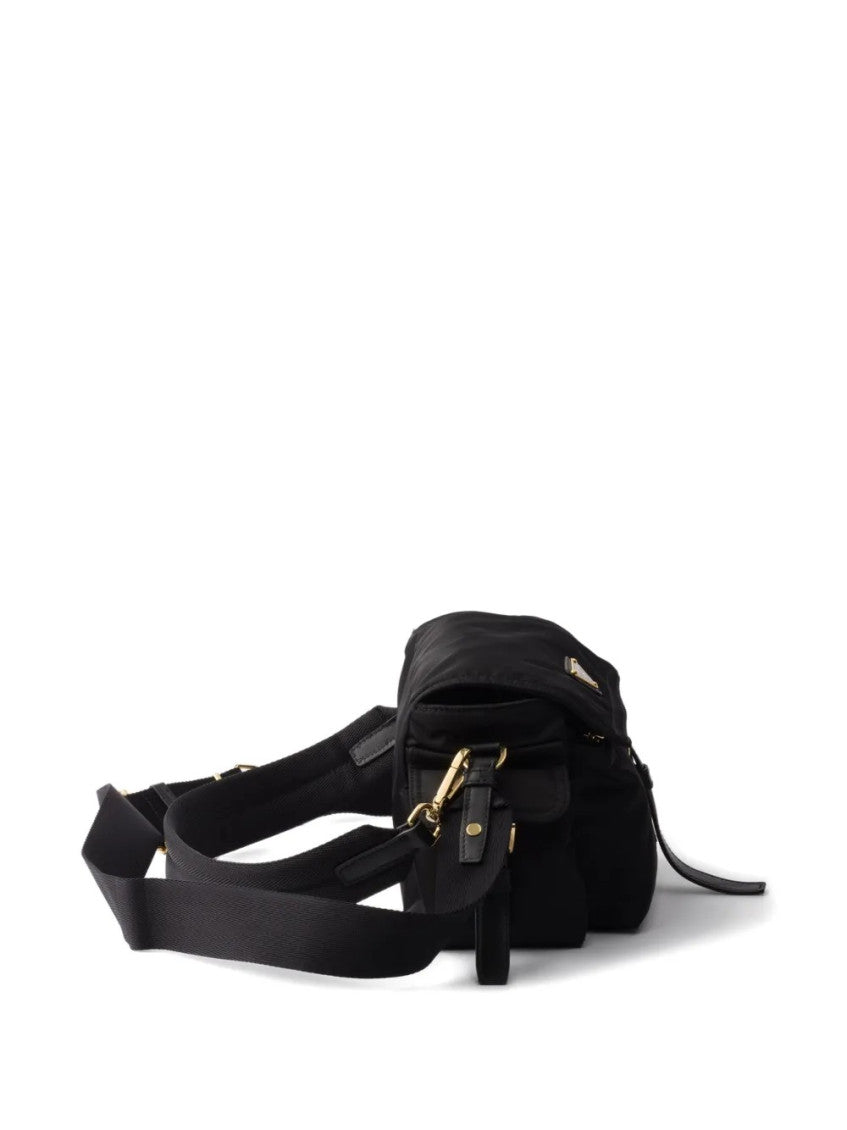 Black Logo Medium Shoulder Bag 4