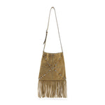 Beige Logo Crossbody Bag 1