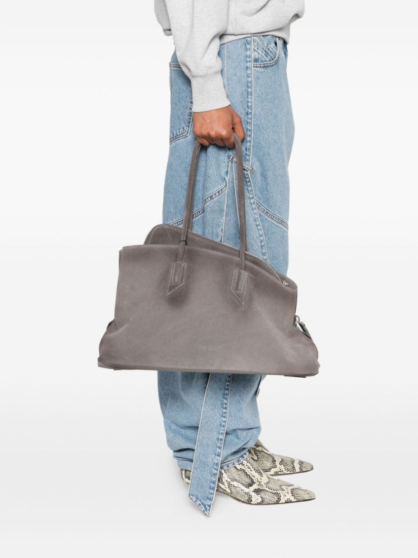 Grey La Passeggiata Medium Shoulder Bag 2