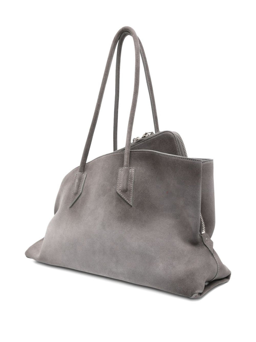Grey La Passeggiata Medium Shoulder Bag 4